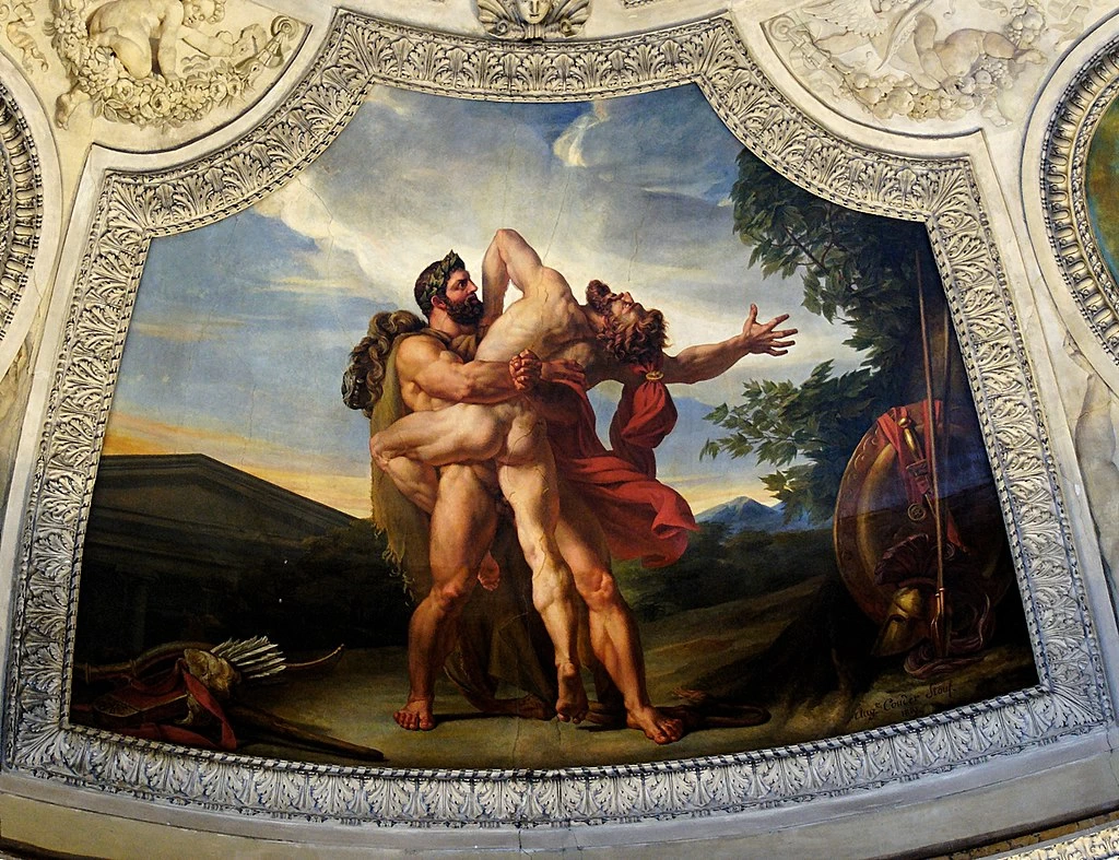 La Terra, o la lotta di Eracle e Anteo